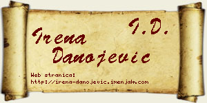 Irena Danojević vizit kartica